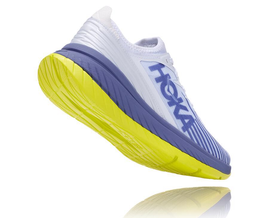 Hoka One One Carbon X-Spe Löparskor Herr - Vita/Blå - EDSIM-3862